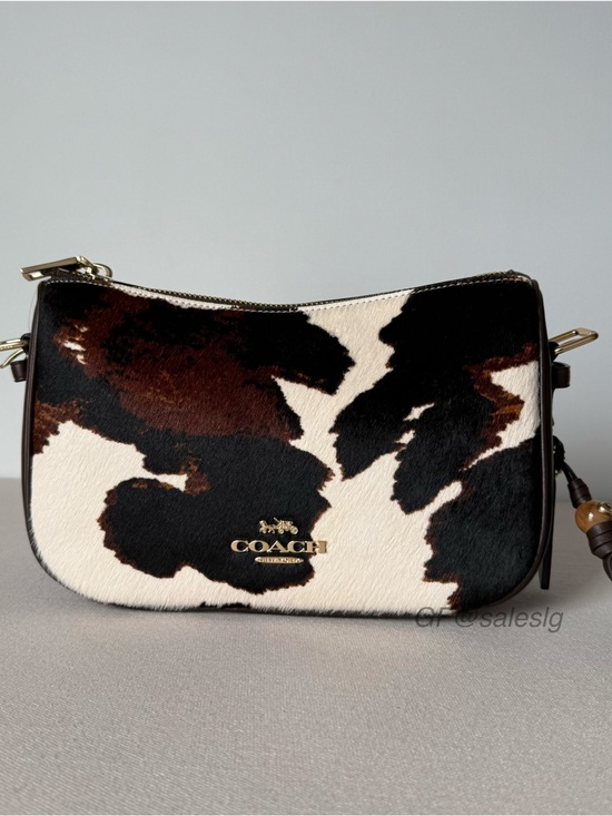 Coach Handbags - Last one NWT Coach Kailey Haircalf Cow Print Shoulder Crossbody Bag Brown CCC84
